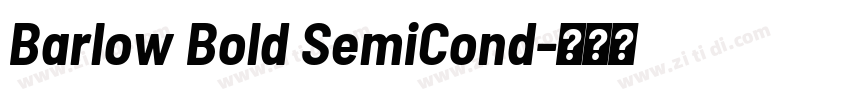 Barlow Bold SemiCond字体转换